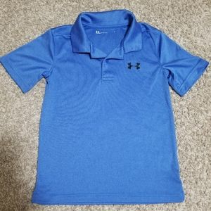 Boys Under Armour Polo - Blue - Size 7